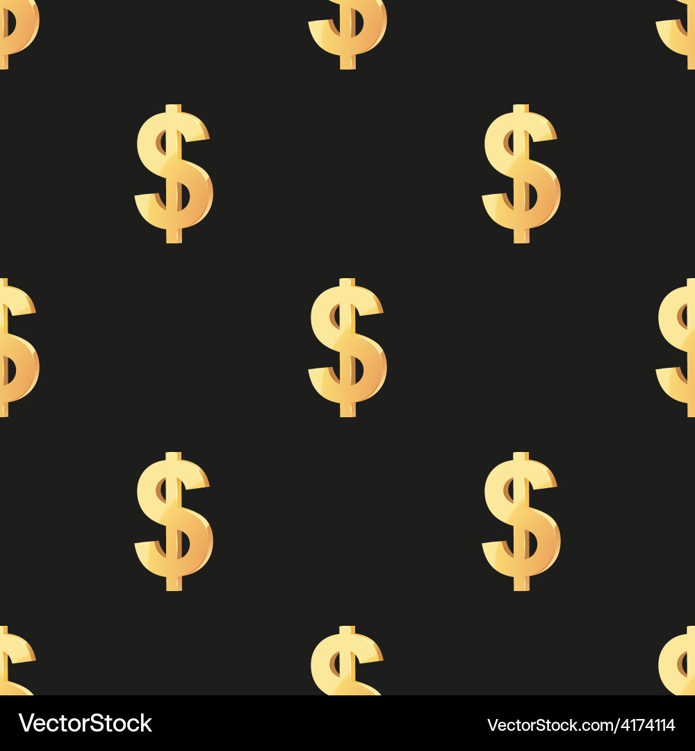 Universal seamless patterns tiling finance vector image
