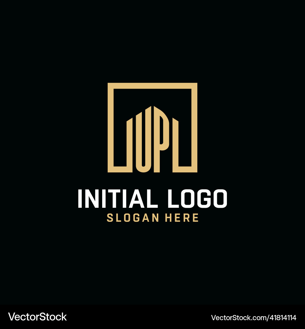 Vorlage Monogramm Logo Design mit quadratischer Form Vorlage Monogramm Logo Design mit quadratischer Form vektorbild