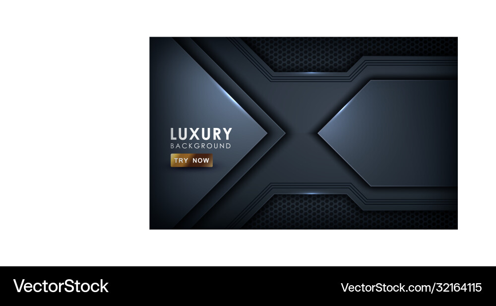 Black overlap background realistic layer Vector Image