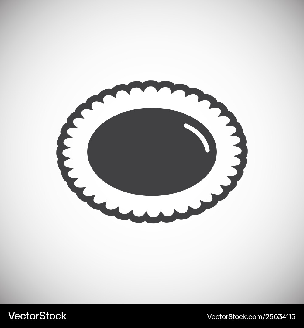 Cookie icon on background for graphic and web Cookie icon on background for graphic and web Vector Image