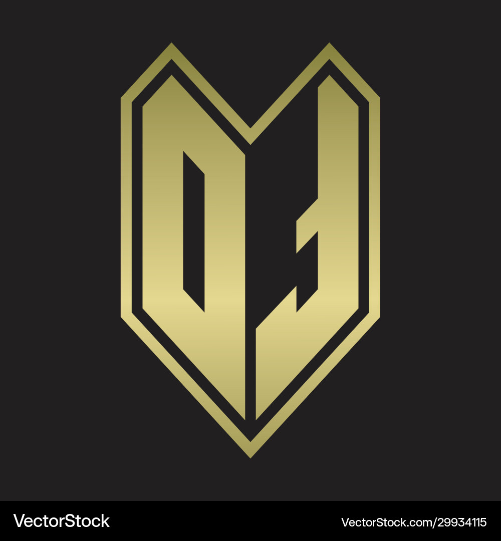 Dt logo monogram with emblem line style isolated Dt logo monogram with emblem line style isolated vector image