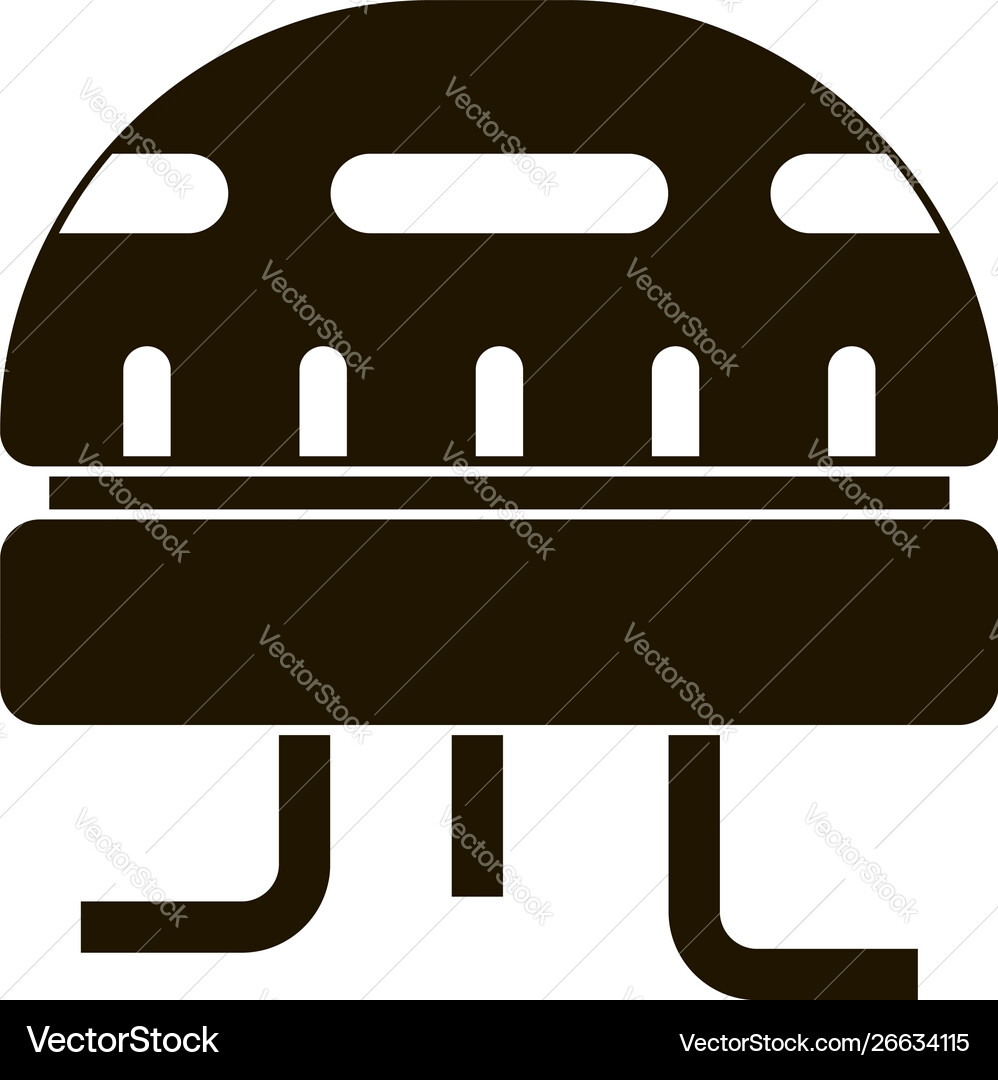 Fire smart sensor icon simple style Fire smart sensor icon simple style vector image