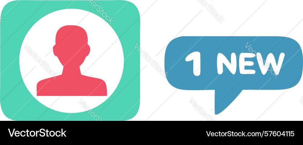 New user notification - welcome and onboarding vector image