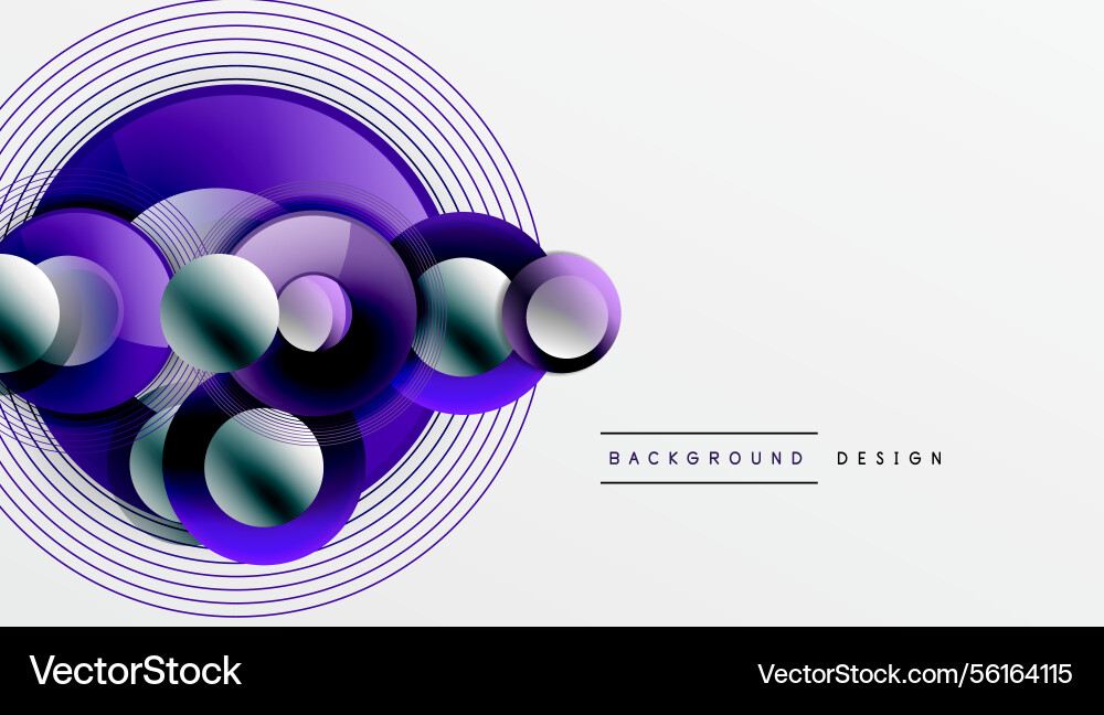 Purple circles lines create abstract design Purple circles lines create abstract design Vector Image