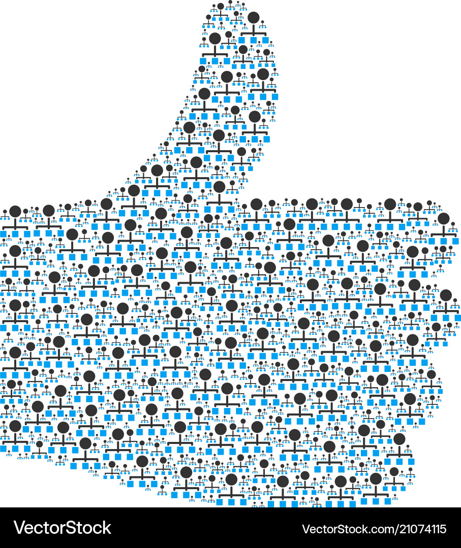 Rating composition of hierarchy icons Rating composition of hierarchy icons Vector Image