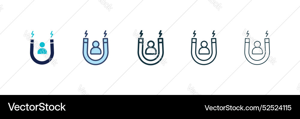 User engagement icon set black filled User engagement icon set black filled vector image