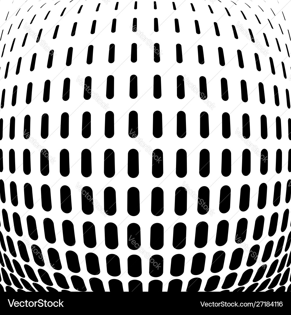 3d circular burst convex globe sphere orb distort 3d circular burst convex globe sphere orb distort vector image