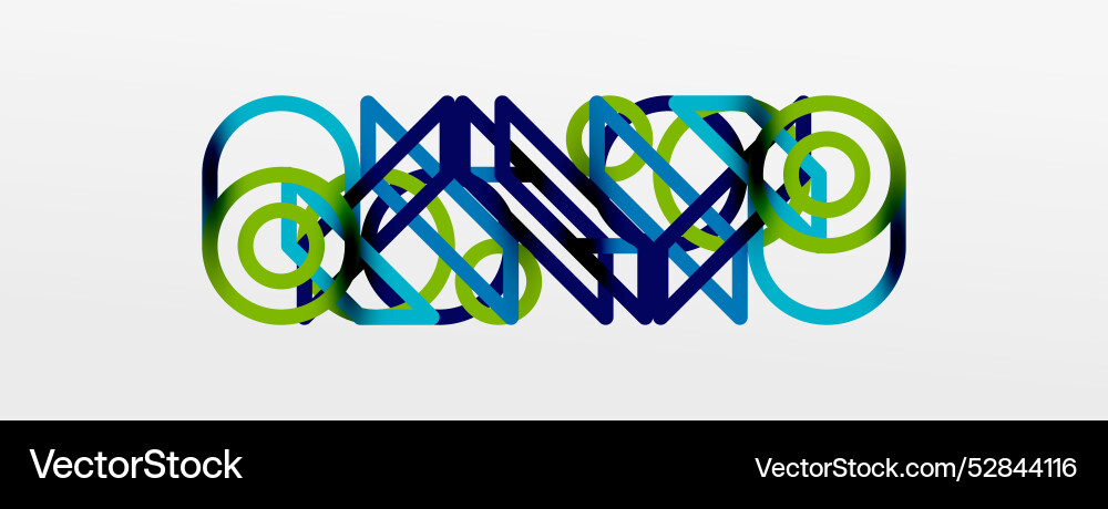 Abstract background - colorful circle lines Abstract background - colorful circle lines vector image