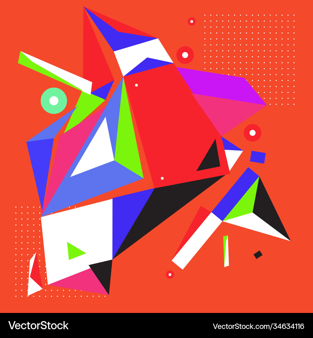 Abstract modern triangles background pattern Vector Image