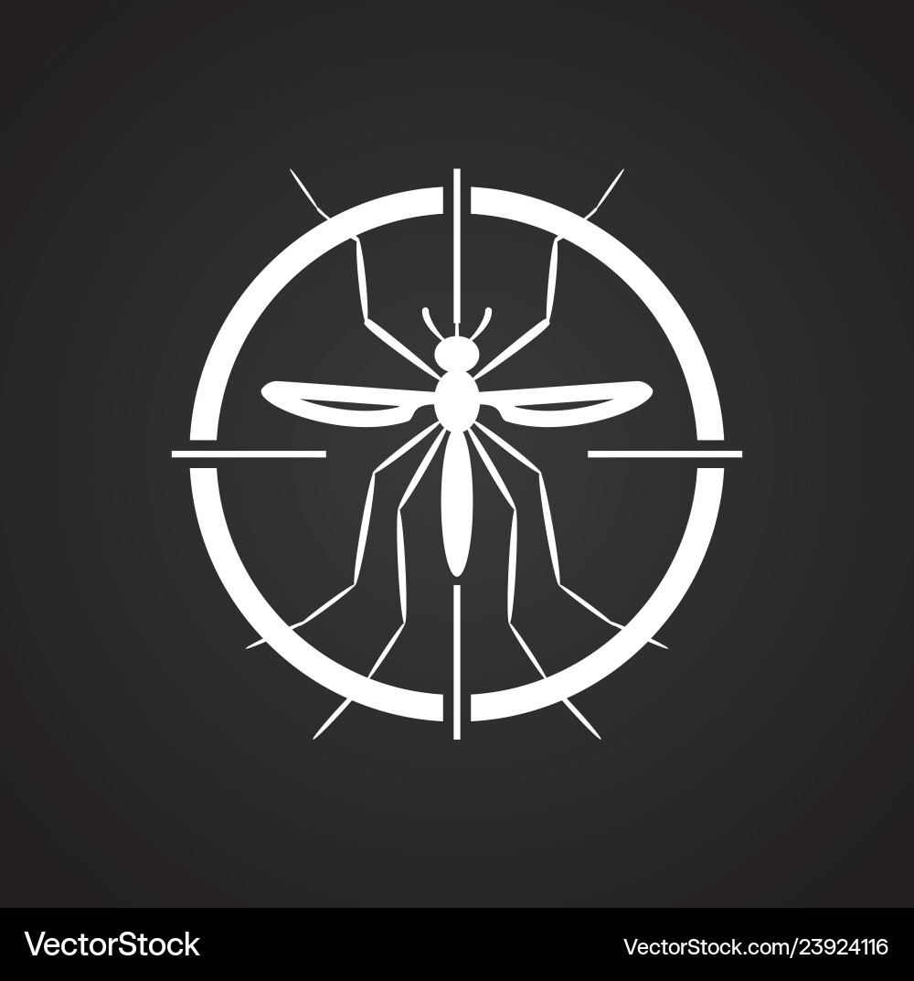 Debugging icon on black background for graphic Debugging icon on black background for graphic Vector Image