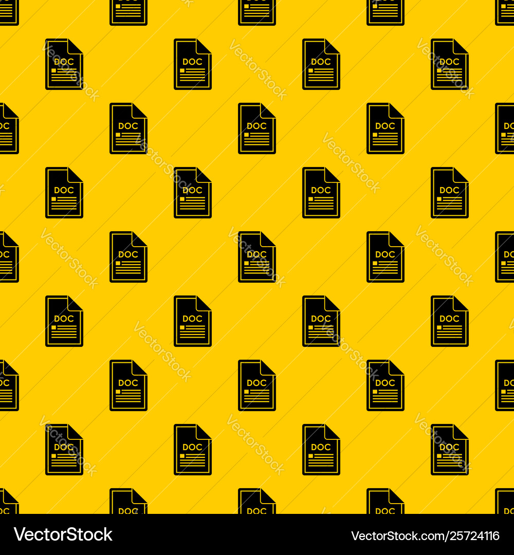 File doc pattern File doc pattern vector image