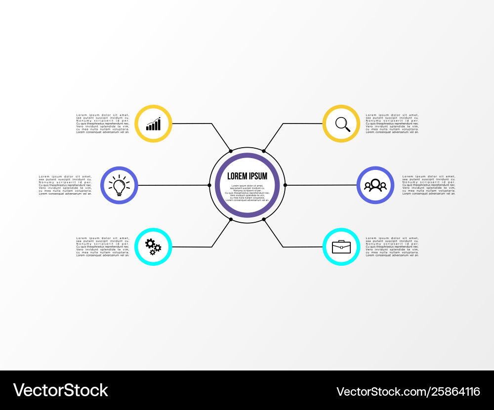 Infographic design template with options steps Vector Image