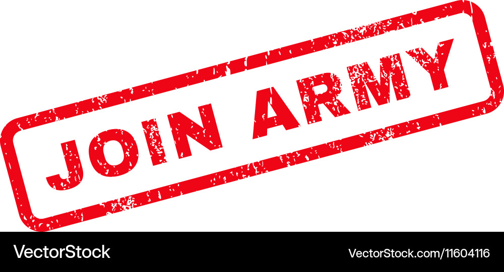 Join Army Rubber Stamp Vector Image