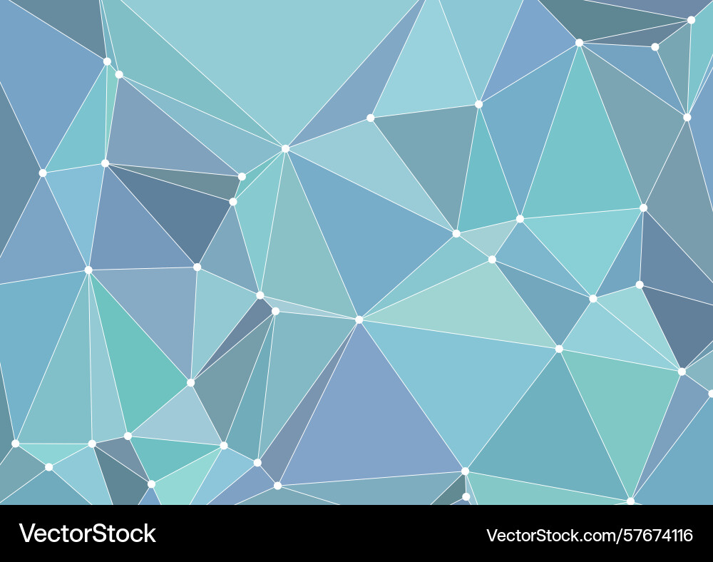 Modern low poly background with connecting lines vector image