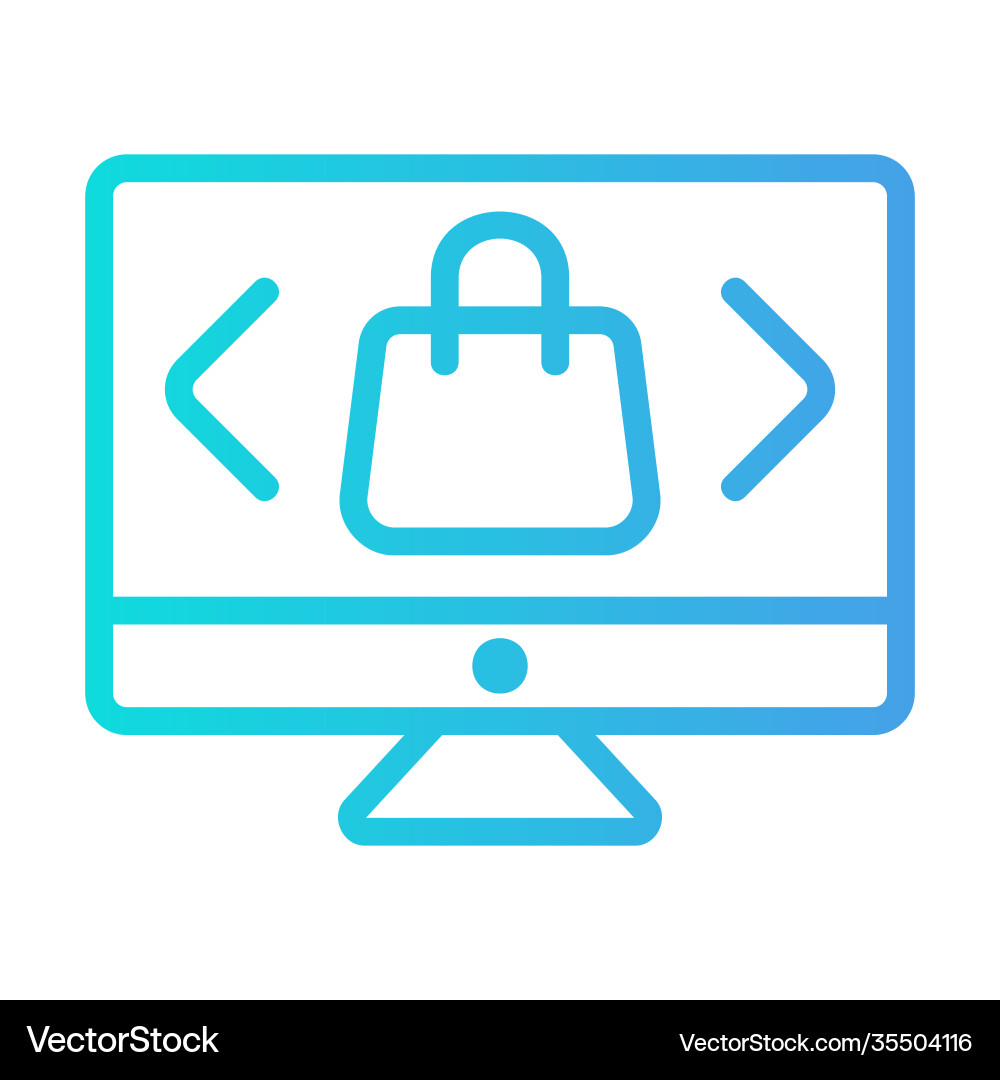 Select product icon in gradient style for any Select product icon in gradient style for any vector image