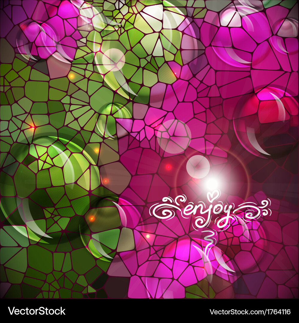 Shining Colorful Circle Background Vector Image