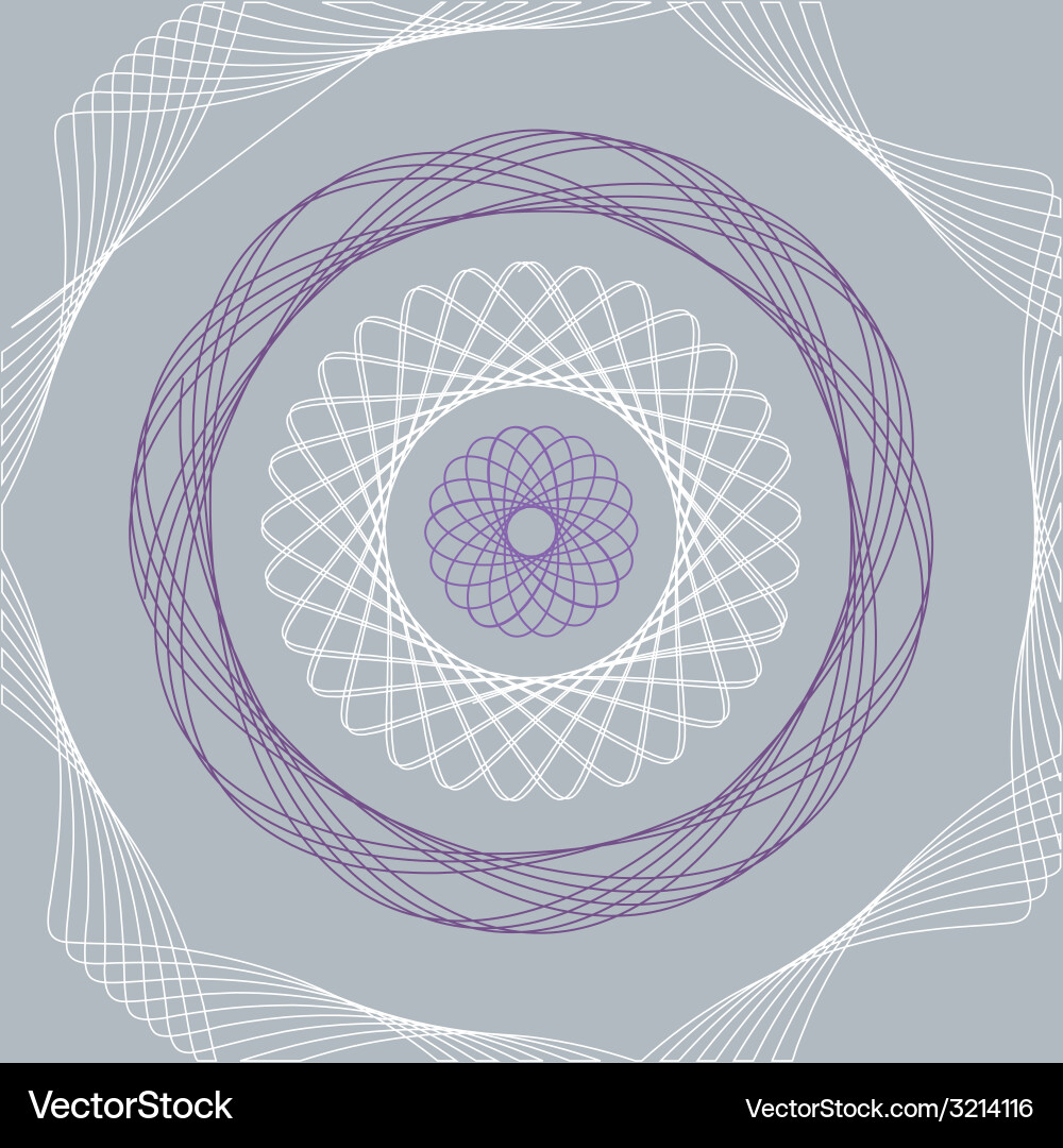 Spirograph Spiral Pattern vector image