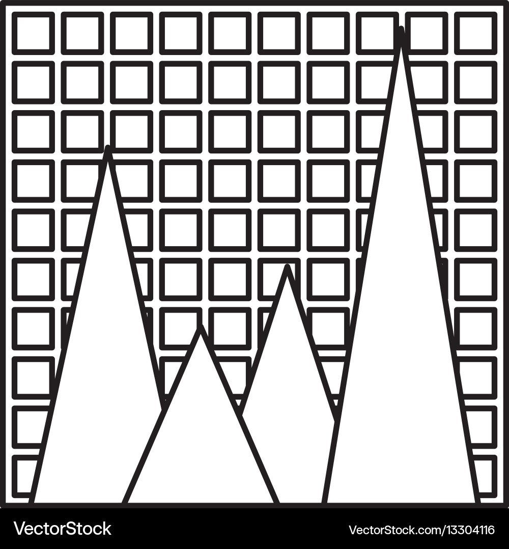 Statistic graph report vector image