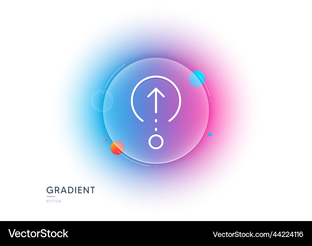 Swipe up line icon scrolling arrow sign landing Swipe up line icon scrolling arrow sign landing vector image
