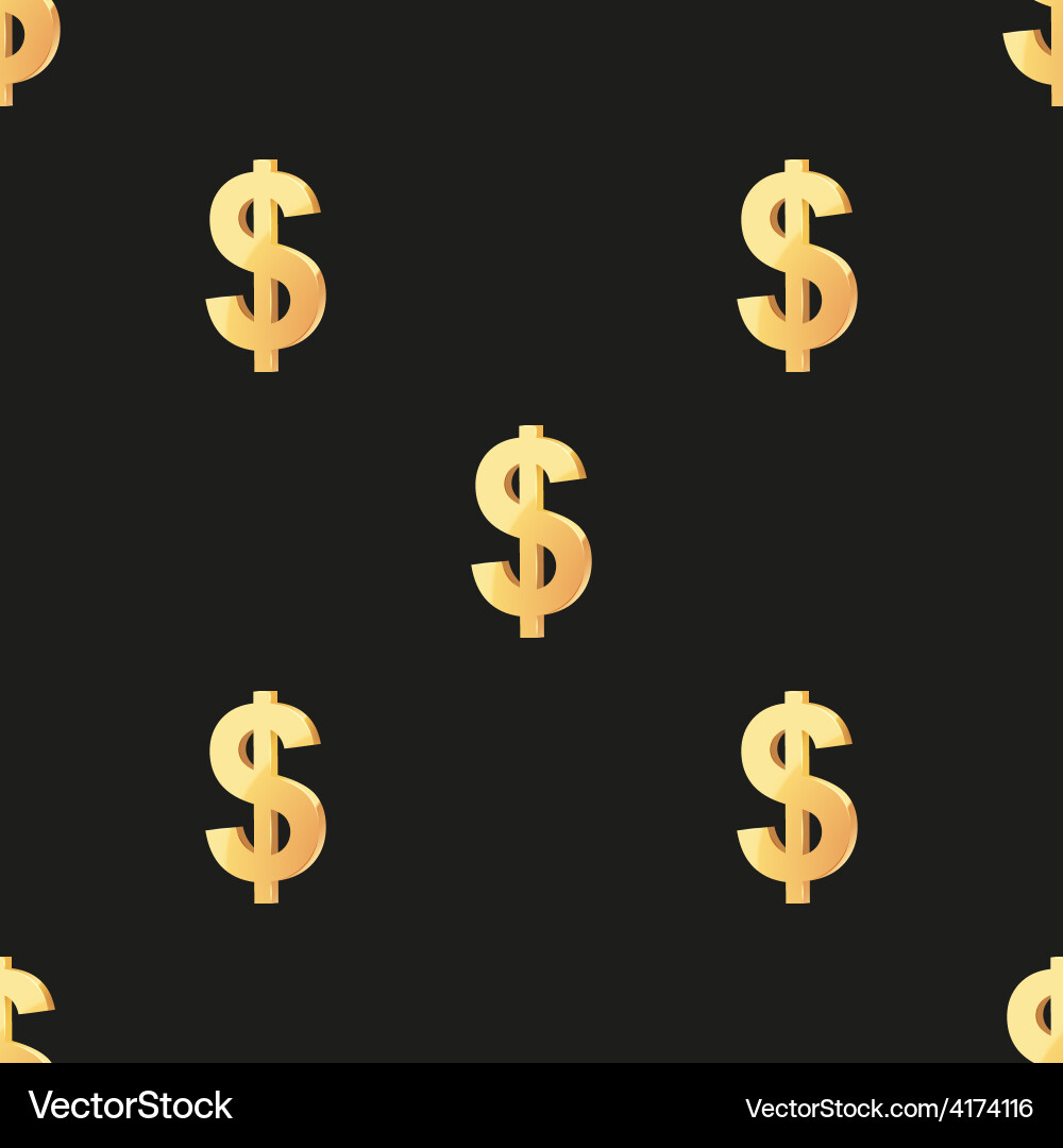 Universal seamless patterns tiling finance vector image