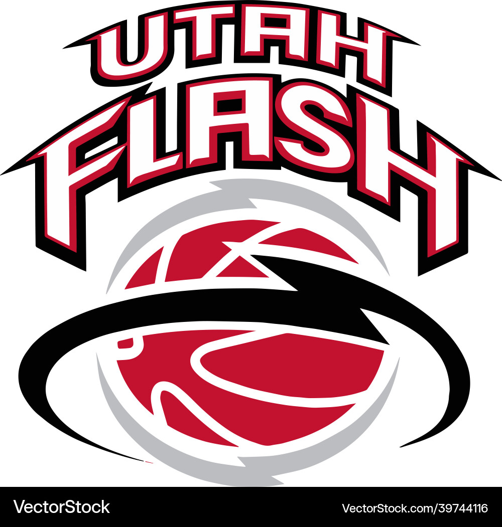 Utah flash logo (39744116) – Free Vector | VectorStock, image size:1000x1051