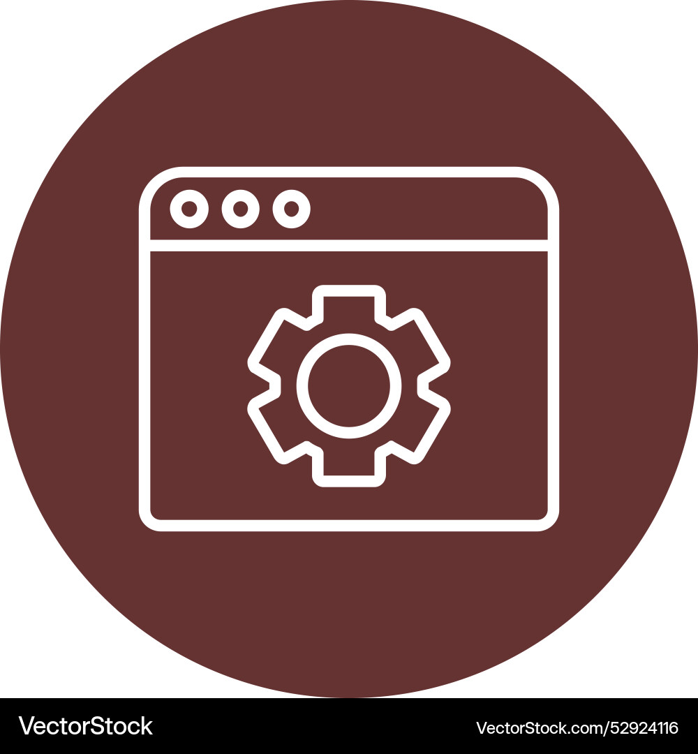 Web browser icon design vector image