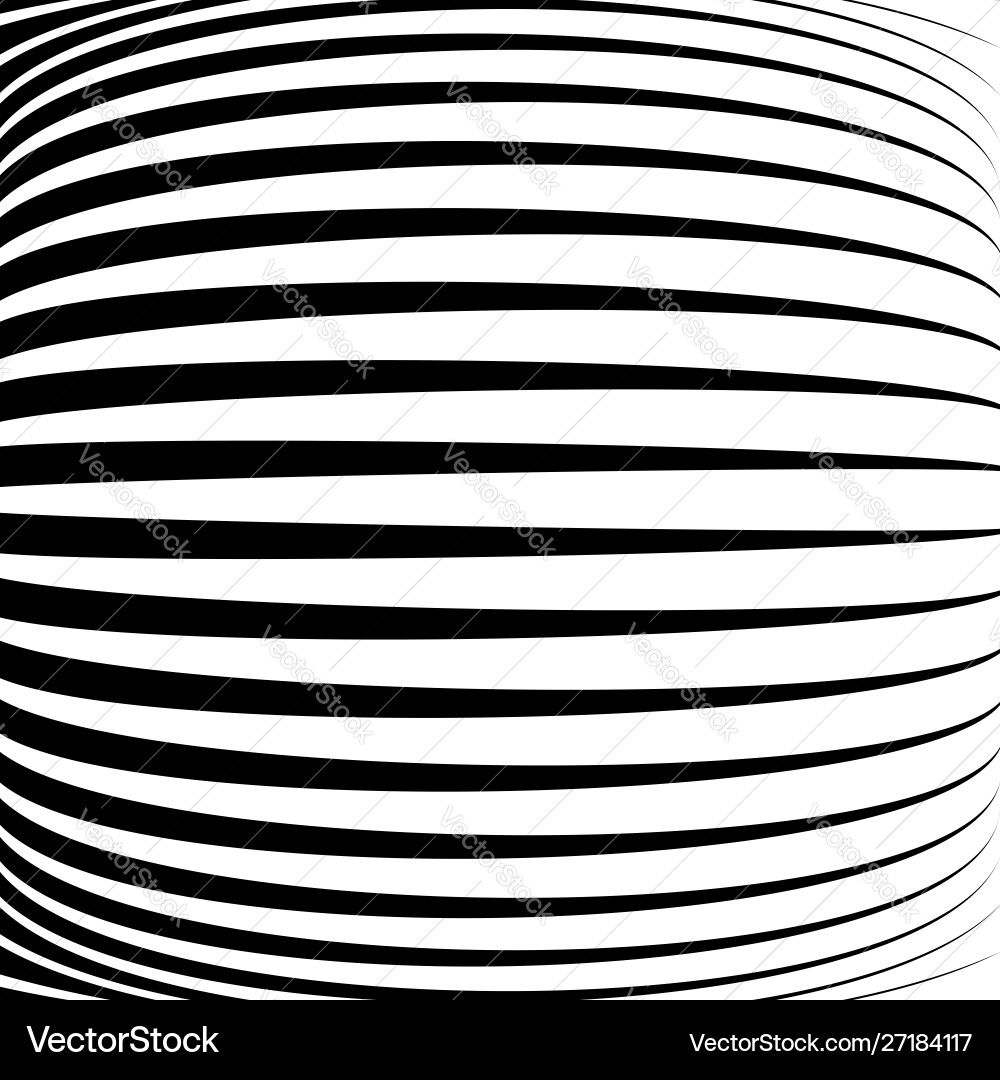3d circular burst convex globe sphere orb distort Vector Image