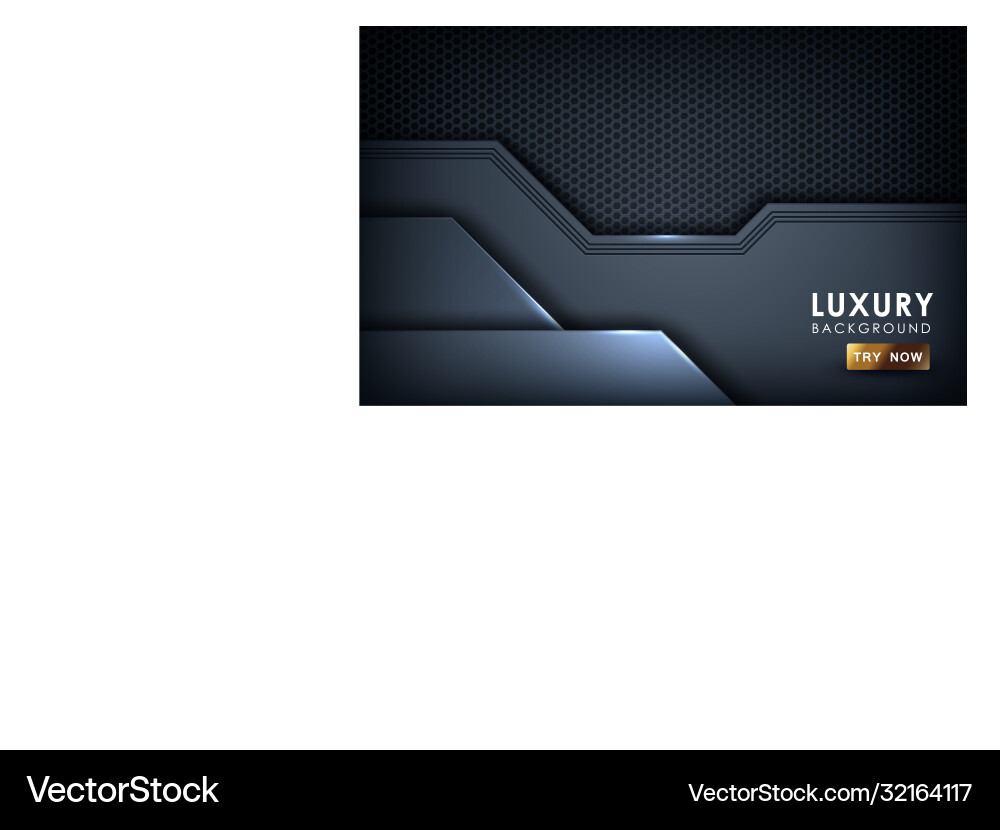 Black overlap background realistic layer vector image