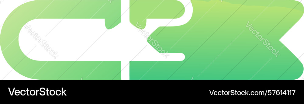 Fluid green abstract shape icon for modern ui vector image