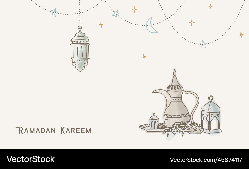 Grußkarte Einladung muslim Urlaub ramadan Grußkarte Einladung muslim Urlaub ramadan vektorbild