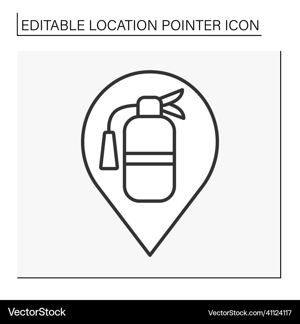 Pointer line icon Pointer line icon Vector Image