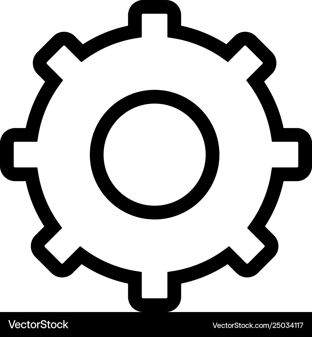 Settings icon using for presentation website Settings icon using for presentation website vector image
