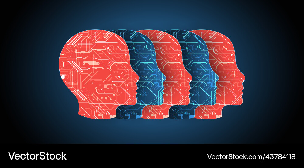 Abstract background on the theme of artificial Vector Image