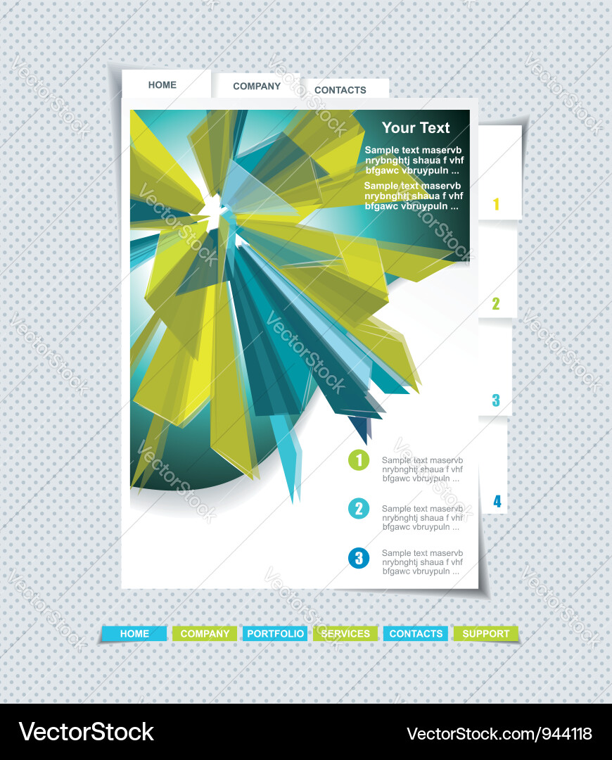 Abstract Website Background vector image