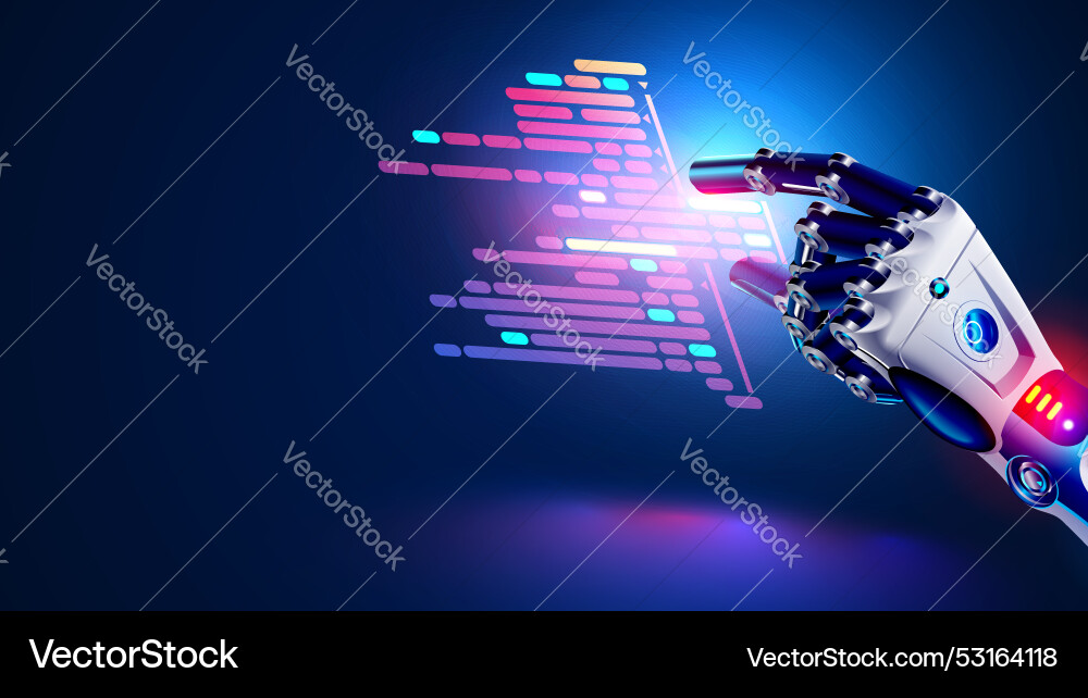 Ai or artificial intelligence programmer Ai or artificial intelligence programmer vector image