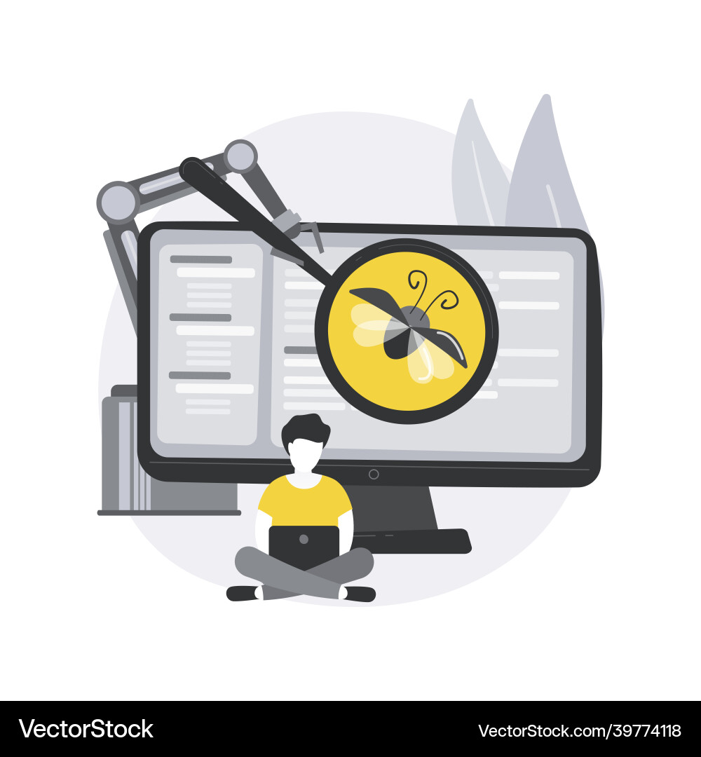 Automated testing abstract concept Automated testing abstract concept vector image