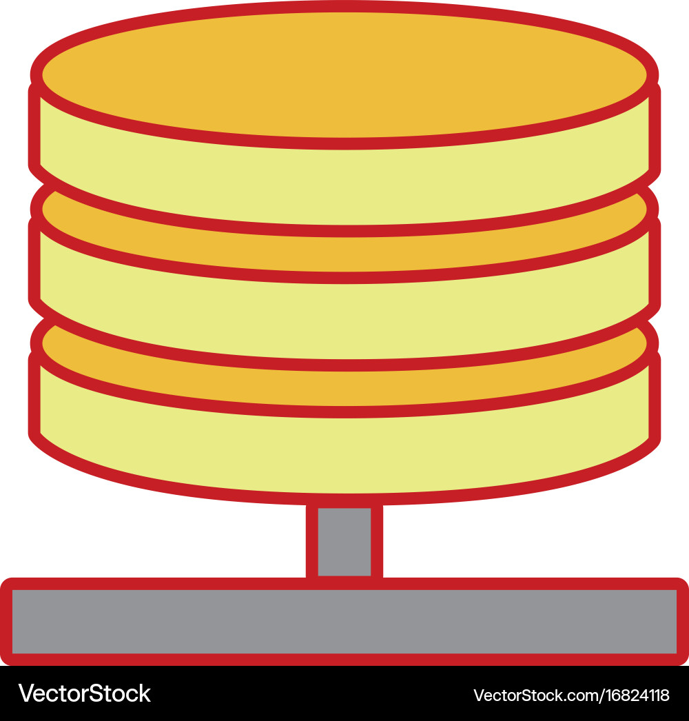 Database technology to connection server Vector Image