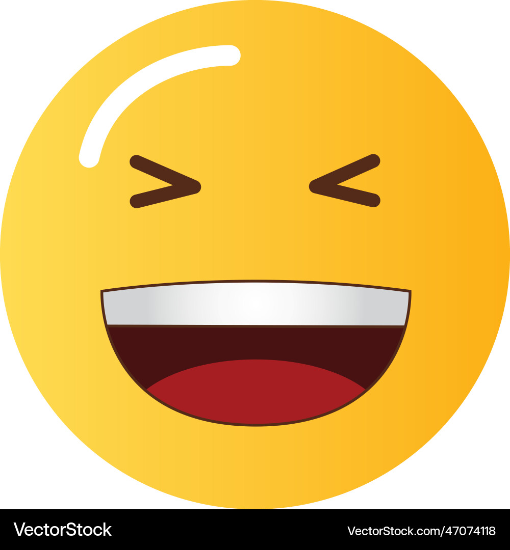 Grinning squinting face icon image Vector Image