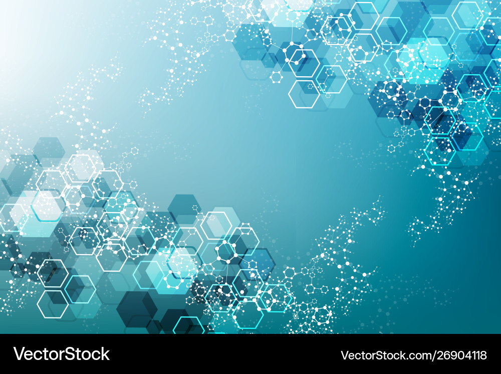 Hexagonal abstract background big data Hexagonal abstract background big data vector image