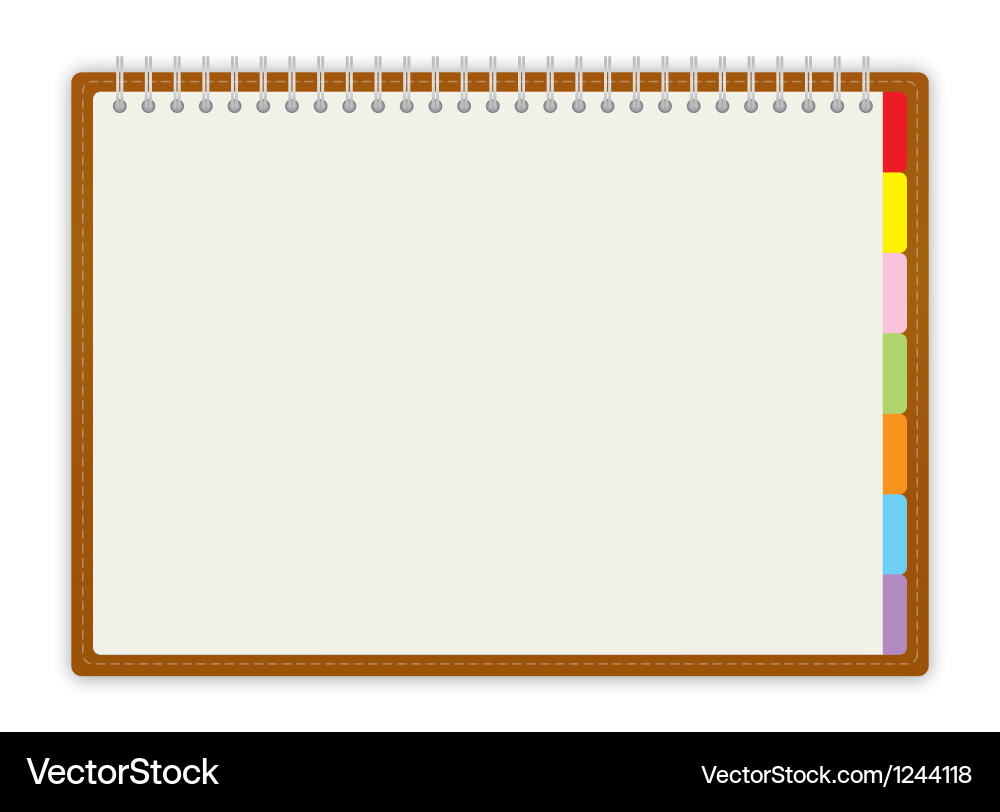 Notebook vector image