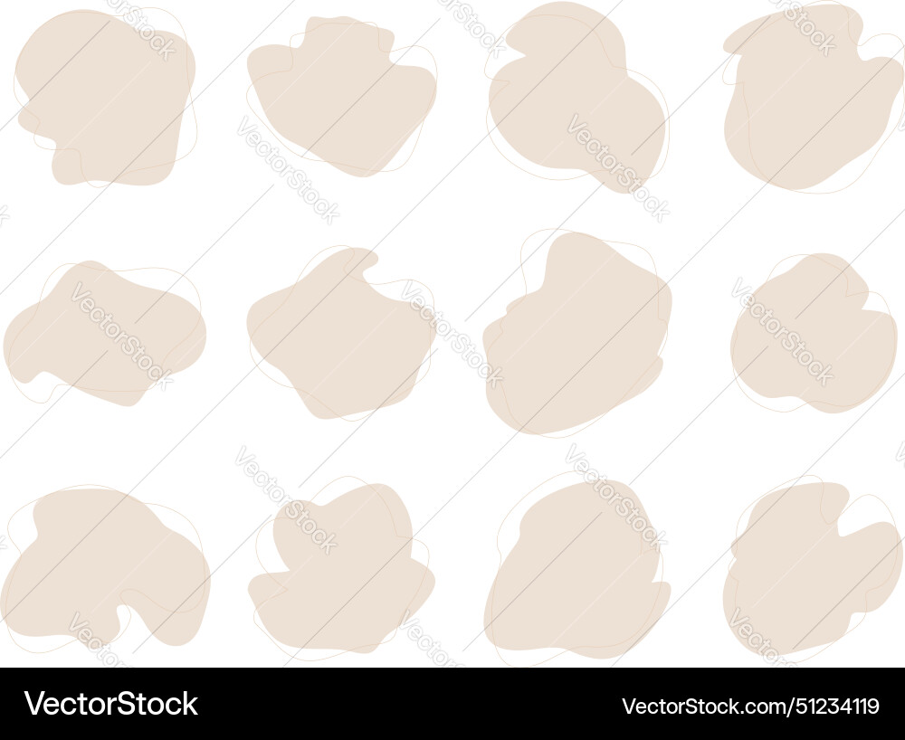 Blobs fluid liquid shapes symbol visual set Blobs fluid liquid shapes symbol visual set Vector Image