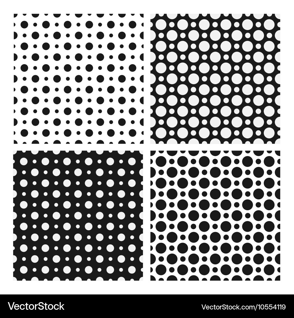 Dotted Circle Patterns vector image