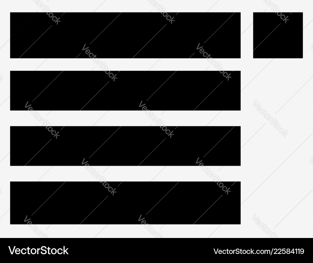 Drop down menu symbols for webdesign front-end Drop down menu symbols for webdesign front-end vector image