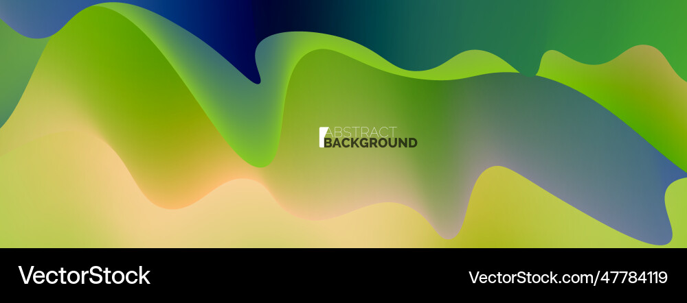 Dynamic liquid waves abstract background Vector Image