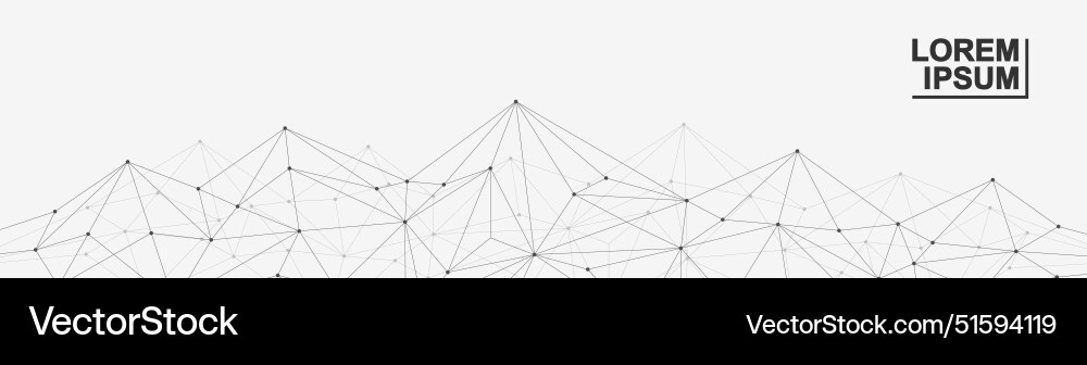 Global network connection website header or banner Global network connection website header or banner vector image