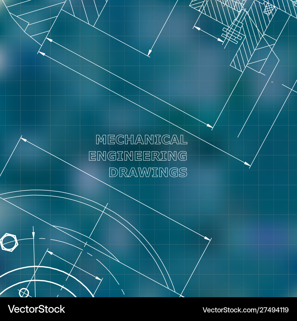 Mechanics technical design engineering style Mechanics technical design engineering style vector image