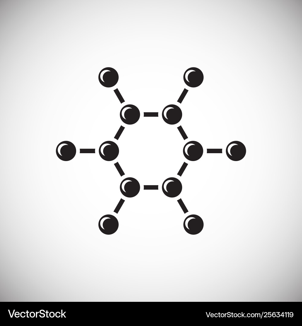Molecule icon on background for graphic and web Molecule icon on background for graphic and web vector image