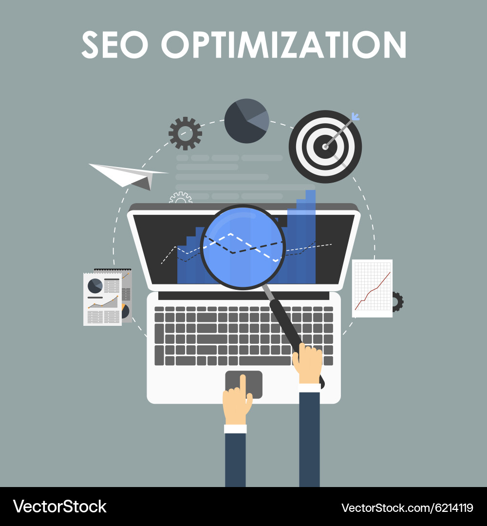 SEO Programming & Analytics vector image