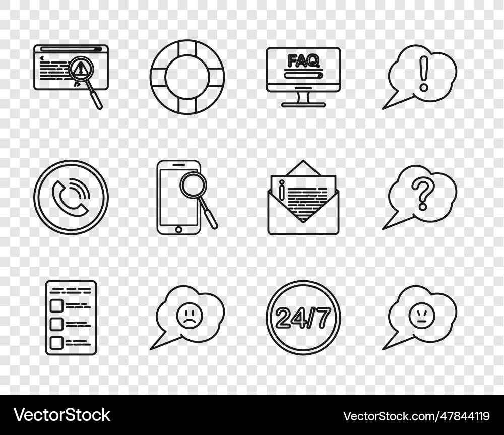 Set line create account screen on mobile speech Set line create account screen on mobile speech vector image