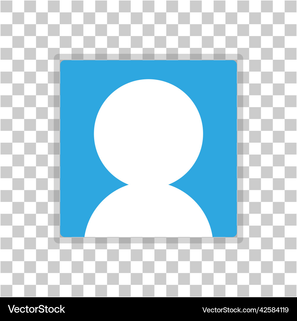 Simple user icon with a and shadow Simple user icon with a and shadow vector image